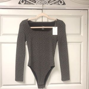 Bodysuit grey leopard